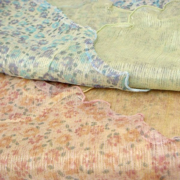 画像4: Lune jumelle （ルナ・ ジュメイル）レイヤードストール（シルク混） (4)