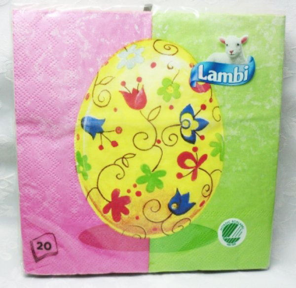 画像1: Lambi紙ナプキン（ノルディック柄3層） (1)