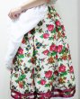 画像4: フォークダンス用スカート（白地に赤系花柄）ウエスト67、70、75、80cm (4)