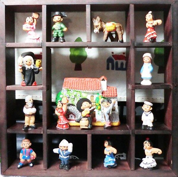 画像3: スペインミニチュア人形（フラメンコ青） (3)