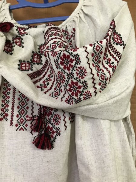 画像3: エストニアリネン毛糸刺繍ブラウス (3)