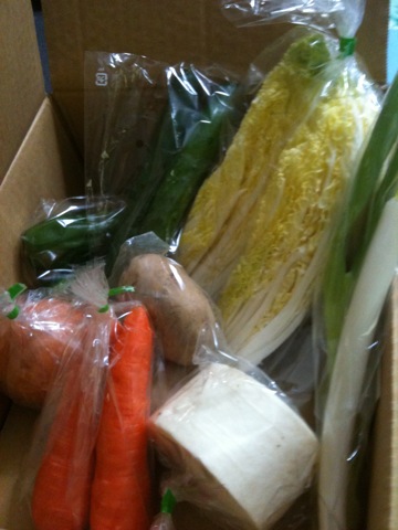 被災地仙台からお野菜が届きました！